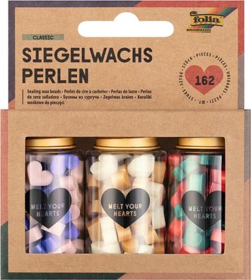 Siegelwachs Perlen Classic, 162 Stück