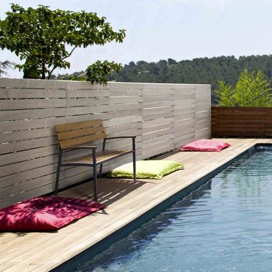 Bizzotto - Gartenbank Isak aus Aluminium und Polyholz, Anthrazit
