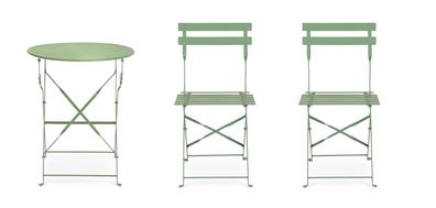 Bizzotto - Garten-Set Austin, Stéhle & Tisch, Grén