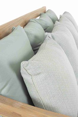 Bizzotto - Gartensofa Bali aus Teakholz, Aqua