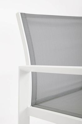 Bizzotto - Garten-Set Kallen 4er-Set aus Aluminium, Weiß