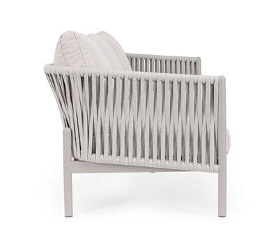 Bizzotto - Gartensofa Florencia aus Aluminium, Sand