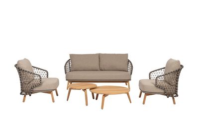 Bizzotto - Gartensofa Eularia aus Teakholz