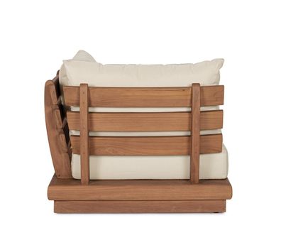 Bizzotto - Gartenmodulsofa Delgada aus Teakholz, Eck-Element