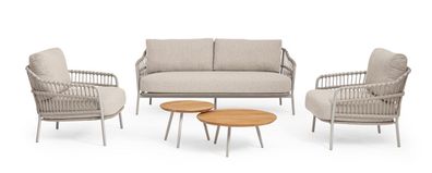 Bizzotto - Gartensofa Talaia aus Metall, Frostig