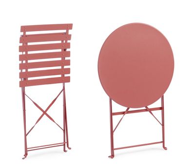 Bizzotto - Garten-Set Austin, Stéhle & Tisch, Terrakotta