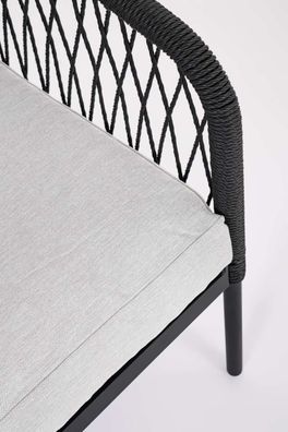 Bizzotto - Garten-Set Felipe 4er Gruppe, Grau