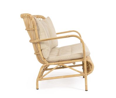 Bizzotto - Gartensofa Florisel aus Rattan, Natur