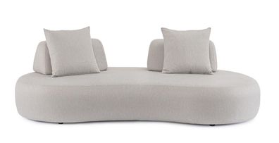 Bizzotto - Gartensofa Cooper aus Olefin-Stoff, Hellgrau