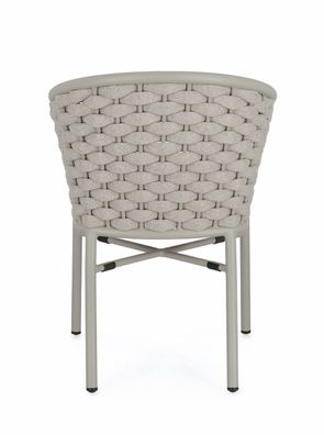 Bizzotto - Gartenstuhl Margalida aus Aluminium, Saturn / Saturn