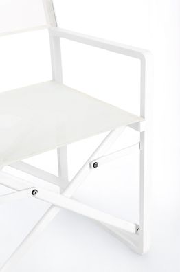 Bizzotto - Regiestuhl Konnor aus Aluminium, Weiß