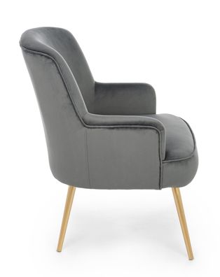 Bizzotto - Sessel Clelia in Samt-Optik, Grau