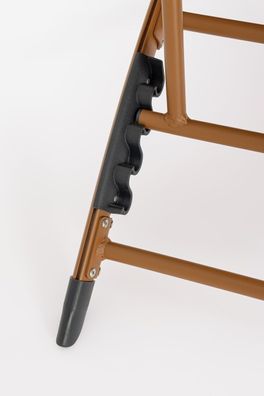 Bizzotto - Loungesessel Taylor 2er-Set aus Aluminium, Braun