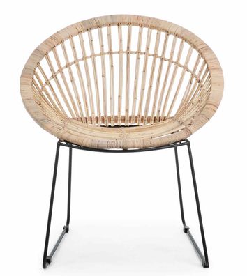Bizzotto - Sessel Cayes aus Rattan, Natur