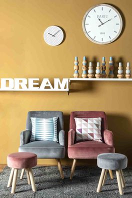 Bizzotto - Sessel Adeline in Samt-Optik, Grau