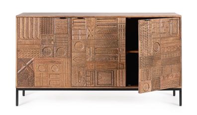Bizzotto - Sideboard Kindia aus Mangoholz, 145 cm