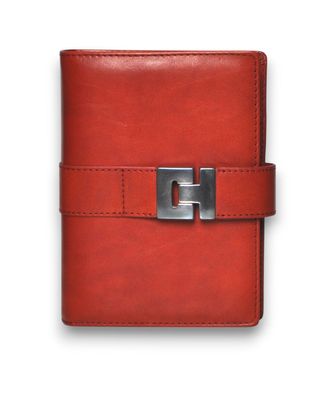 Succes Senior Sandton Silver Rot Leder Terminplaner Ringbuch 20 mm Ringung PS260SS12