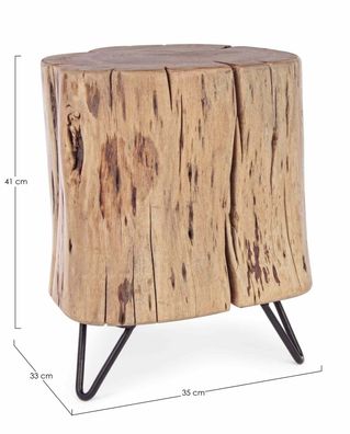 Bizzotto - Hocker Artur aus Akazienholz, 41 cm