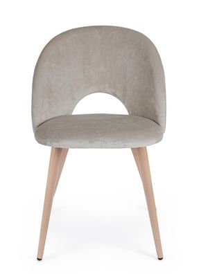 Bizzotto - Esszimmerstuhl Linzey 4er-Set, Taupe