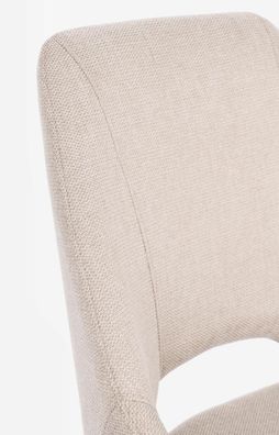 Bizzotto - Esszimmerstuhl Kashar aus Stoff, Beige