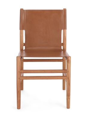 Bizzotto - Esszimmerstuhl Caroline aus Leder, Cognac