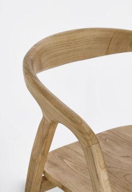 Bizzotto - Esszimmerstuhl Adalyn aus Sungkai-Holz, Natur