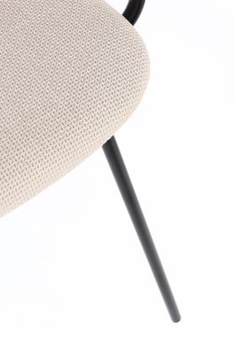 Bizzotto - Esszimmerstuhl Sienna aus Stoff, Beige
