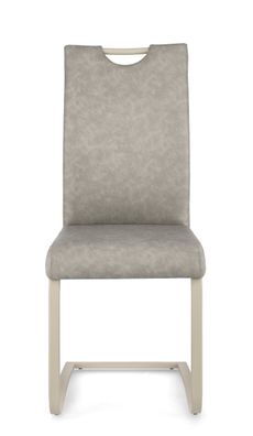 Bizzotto - Esszimmerstuhl Kenneth 4er-Set aus Kunstleder, Taupe