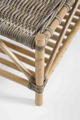 Bizzotto - Couchtisch Tarifa aus Rattan, 96 cm