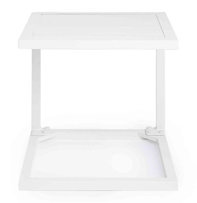 Bizzotto - Beistelltisch Hilde aus Aluminium, Weiß