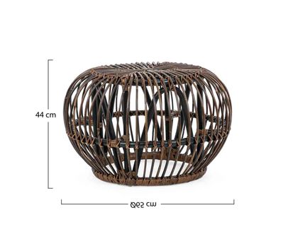 Bizzotto - Couchtisch Doradal aus Rattan, Braun