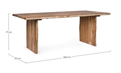 Bizzotto - Esstisch Eneas aus Akazienholz, 200 cm