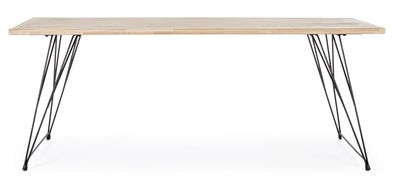 Bizzotto - Esstisch District aus Kautschukholz, 200 cm