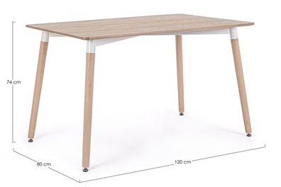 Bizzotto - Esstisch David aus MDF, 120 cm
