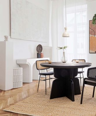 Bizzotto - Esstisch Empire aus MDF ß 120 cm, Schwarz