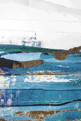 Bizzotto - Gemälde Blue Sea 3er-Set, 40x80 cm