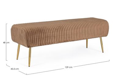 Bizzotto - Bank Selena in Cord-Optik, Bronze