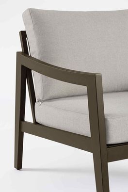 Bizzotto - Gartenlounge Sirenus 4er-Set, Coffee