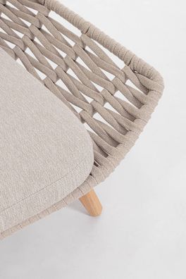 Bizzotto - Gartendaybed Tamires aus Teakholz, Beige