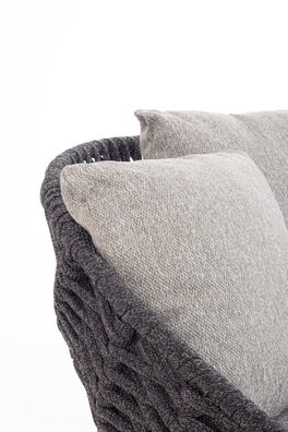 Bizzotto - Gartendaybed Tamires aus Teakholz, Anthrazit