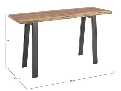 Bizzotto - Konsole Aron aus Akazienholz, 130 cm