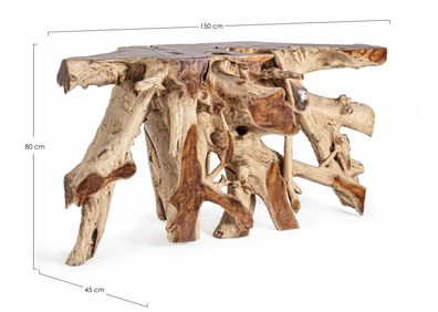 Bizzotto - Konsole Lisandra aus Teakholz, 150 cm