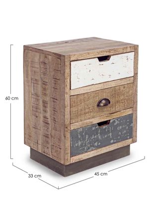 Bizzotto - Nachttisch Tudor aus Mangoholz, 45 cm