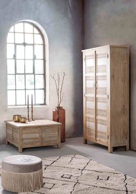 Bizzotto - Schrank Mayra aus Mangoholz, 88 cm