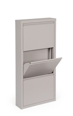 Bizzotto - Schuhschrank Eyvin aus Metall 3er, Taubengrau