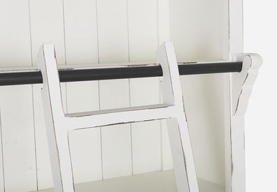 Bizzotto - Bécherschrank Jefferson aus Mangoholz, Weiß