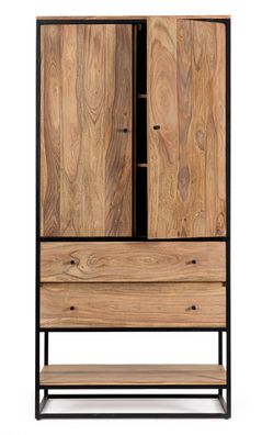 Bizzotto - Schrank Nartan aus Sheesham-Holz, 90 cm