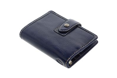 Filofax Malden Mini Ringbuch Leder A8 Terminplaner Blau Organizer 13mm Ringung 025819