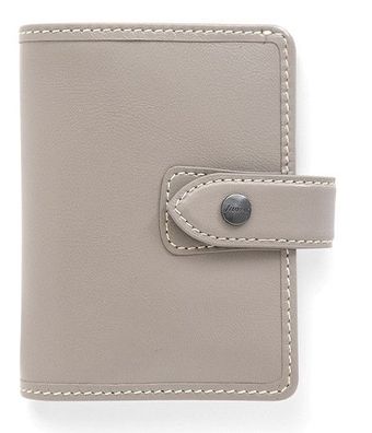 Filofax Malden Mini Ringbuch Leder A8 Planer Stone Grau Organizer 13mm Ringung 022624