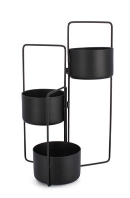 Bizzotto - Blumenkasten Keyra aus Metall, Schwarz
